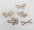 Black and white Stone Korean clip for women and girls (5 clips) Hair Clip Hairpin Hair Accessories (Pack of 1 Card)