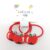 3 pcs Red Cute Apple Fruits Design Hair Bands For Girls Rubber Band (Red)- Pack of 3 Pcs