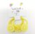 3 pcs Yellow Cute Lemon Fruits Design Hair Bands For Girls Rubber Band (Yellow)- Pack of 3 Pcs