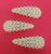 3 pcs Fancy Triangle Pearl Clips Korean Style Hair Clips for Girls/Womens- Pack of 3 Pcs