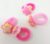 4 pcs Flower Design Hair Rubber Bands /Ponytail Holders for Kids- Pack of 4 Pcs