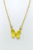 Yellow Butterfly Pendant Necklace for Women & Girls (Pack of 1 pc)