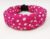 1 pc Pink Hair Band with White Small Polka Dots Design / Stylish Plastic Hairband Headband for Girls and Women Head Band (Pink)- Pack of 1 pc
