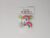 Green Hair Clips and Design Themes of Rainbow with Glitter Sequin Confetti for girls, babies (1 card)