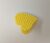 Yellow Heart Shape Hair Claw Clip Strong Hold Hair Clutcher (Yellow)- Pack of 1 Pc