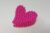 Magenta Heart Shape Hair Claw Clip Strong Hold Hair Clutcher (Magenta)- Pack of 1 Pc