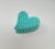 Cyan Blue Heart Shape Hair Claw Clip Strong Hold Hair Clutcher ( Cyan Blue)- Pack of 1 Pc