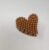 Chocolate Heart Shape Hair Claw Clip Strong Hold Hair Clutcher ( Chocolate)-Pack of 1 Pc