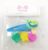 4 pcs Multicolor Ice Cream Design Hair Clips with Small Claws for Kids and Girls (Light Green, Blue)- Pack of 4 Pcs