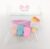 4 pcs Multicolor Ice Cream Design Hair Clips with Small Claws for Kids and Girls (Baby Pink, Light Magenta)- Pack of 4 Pcs