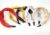5 pcs Knotted Floral Print Cross Knot Hair Bands | Headbands for Women, Girls (Light Brown, Yellow, Black, Red, White)- Pack of 5 pcs