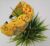 1 pc Yellow Knotted Floral Print Cross Knot Hair Bands | Yellow Headbands for Women, Girls (Yellow)- Pack of 1 pc