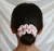 Baby Pink Handmade Knitted and Crochet Scrunchie hair tie for women and girls (Pack of 1)