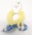 1 pc Yellow Bunny Design Fluffy Furry Elastic Scrunchy Ponytails Holder Hair Rubber Band For Women, Girls And Kids (Yellow)- Pack of 1 Pc