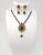 Black Pearl Moti Imitation Jewellery Set with Earrings for Women