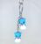 Blue Double Micky Mouse Rubber keyring Key Chain for Men and Women (Pack of 1 pc)