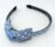 Sky Blue & White Knotty Ribbons Polka Dot Printed Bow Hairband Headband