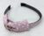 Baby Pink & White Knotty Ribbons Polka Dot Printed Bow Hairband Headband