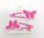 2 pcs Butterfly Hair Clips For Girls, Kids And Toddlers (Magenta, Rose Pink, Sky Blue, Yellow, Baby Pink)- Pack of 2 Pcs