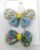 2 pcs Sky Blue Butterfly Korean Style Barrettes Women’s Hairpin Hair Accessories (1 Card Set)