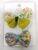 2 pcs Yellow Butterfly Korean Style Barrettes Women’s Hairpin Hair Accessories (1 Card Set)