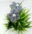 Checked 2 Flowers Black Floral Hairband Headband for Women and Girls (Pack of 1 pc)