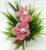 Checked 2 Flowers Red Floral Hairband Headband for Women and Girls (Pack of 1 pc)