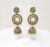Gold-Plated Circle Shaped Enamelled Stud Jhumkas with Beads and Cluster Pearl Danglers for Women and Girls