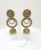 Gold-Plated Circle Shaped Stud Jhumkas with Beads and Cluster Pearl Danglers for Women and Girls