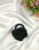 Handmade Knitted and Crochet Black rose flower rubber band, hair band, and hair tie for women and girls (Pack of 1)