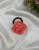Handmade Knitted and Crochet Coral rose flower rubber band, hair band, and hair tie for women and girls (Pack of 1)