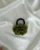 Handmade Knitted and Crochet Olive Green rose flower rubber band, hair band, and hair tie for women and girls (Pack of 1)