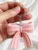Handmade Crochet Pink Bow Keychain – Cute Aesthetic Bow Keyring, Kawaii Bag Charm Gift for Women & Girls (Pack of 1)