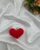 Handmade Knitted and Crochet Red Heart keychain for women and girls (Pack of 1)