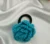 Handmade Knitted and Crochet Sky Blue rose flower rubber band, hair band, and hair tie for women and girls (Pack of 1)