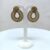 Circular Studded Drops & Danglers Earrings for Women and Girls (Maroon, Green)