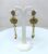 Gold-Plated Flower and Leaf Design Long Chain Dangle & Drop Earrings For Women and Girls