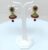 Gold Plated Maroon Flower Design Studded Beaded Drop Earrings Jhumka For Women and Girls