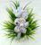 Grey 2 Flowers Floral Dot Hairband Headband for Women and Girls (Pack of 1 pc)