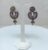 Purple Flower Metal Dangle Earring Drops & Danglers Jhumka Earrings for Women and Girls