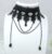 Black Leaf Shaped Fabric Choker Necklace Adjustable Fancy Party Wear Fabric Choker for Women
