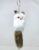 Brown and White Furry Plush Animal Fox Shape Keychain Key Ring Holder for Men and Women (Pack of 1 pc)