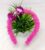 Magenta Furr Hairband with Sequin Bow Hair Band Hairband Headband for Women and Girls (Pack of 1 pc)