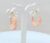 Rose Pink Glitter Crystal Hoop Geometric Circular Colourful Hoop Earrings for Women and Girls