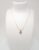 Gold Plated Chain With Solitaire Diamond in Curve Shape Pendant For Women (Pack of 1 pc)