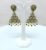 Gold Plated Triangle Design Multicolor Partywear Earring for Women and Girls