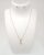 Gold Plated Triangle Shape Pendant Necklace Set with Earrings, Ring, Chain for Women