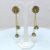 Gold Plated Peacock Design Studded Long Drop Earrings Jhumka For Women and Girls