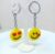 Kissing Heart and Heart Eyes Emoji Rubber Keyring/Keychain for Men and Women (Pack of 2 pcs)