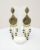 Gold-Plated Leaf Design Long Chain Dangle & Drop Earrings For Women and Girls (Black)